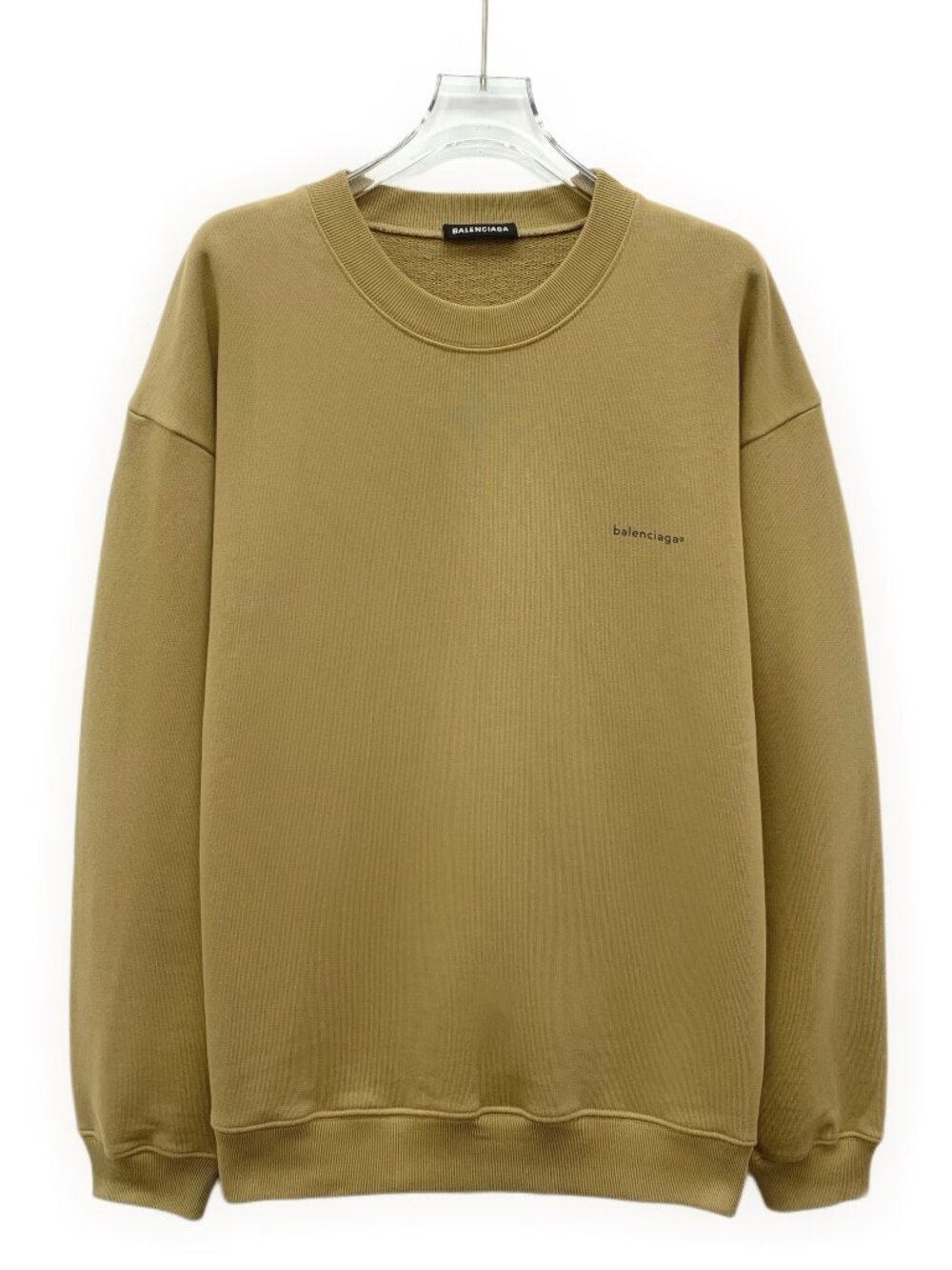 H30995 Balenciaga brown logo letter printed cotton M size new stored with tag